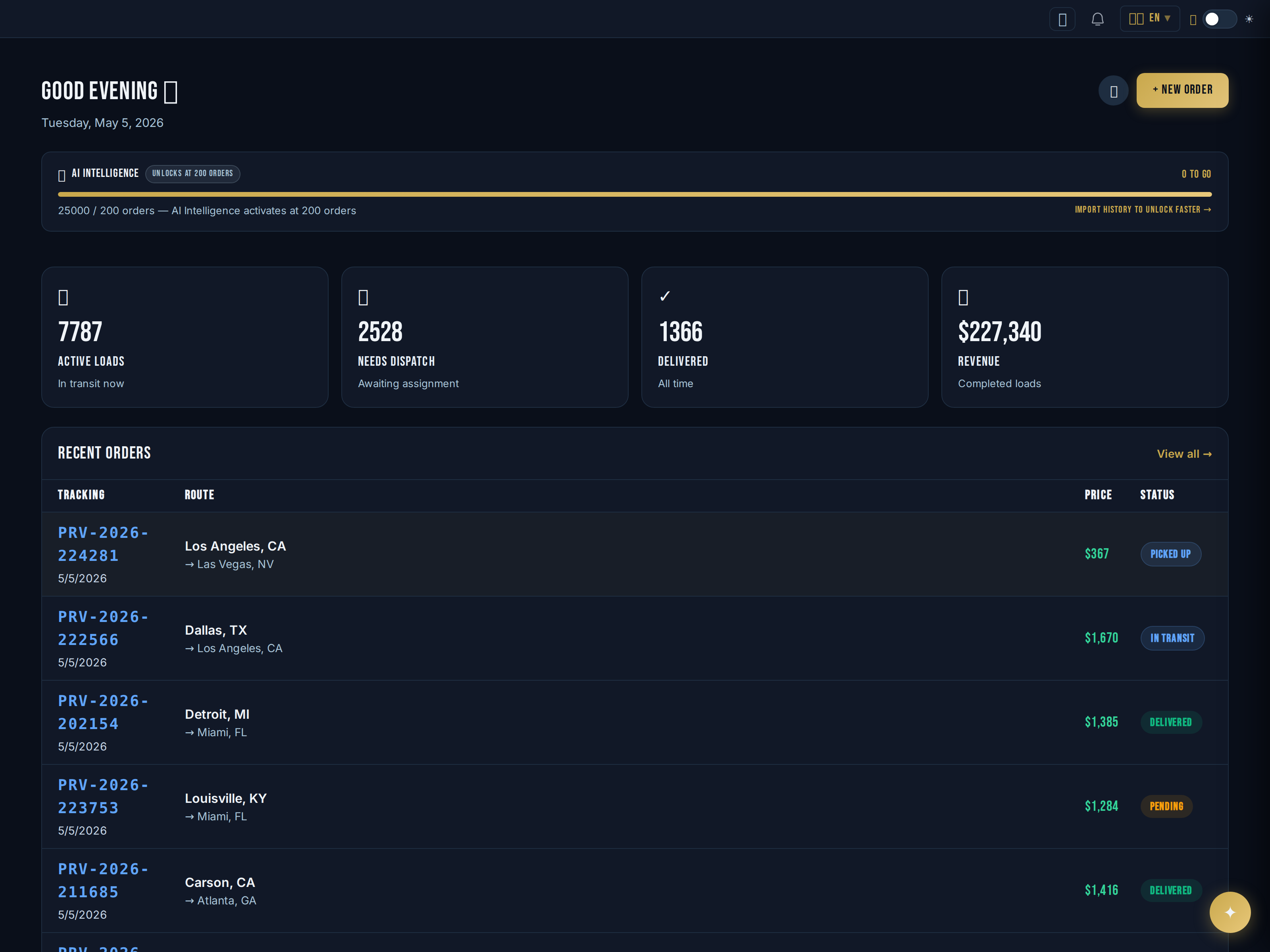 Dispatch screenshot
